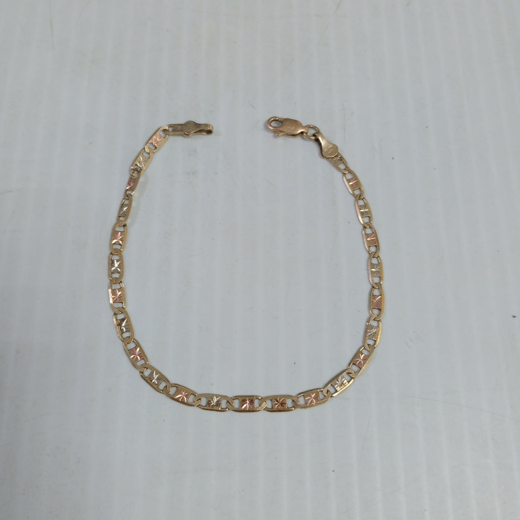 CADENA, PULSERA. ORO. 10 K 3.5 GRMS (SEMINUEVO)