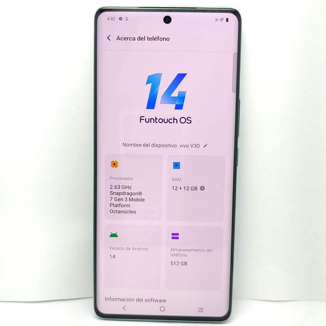 CELULAR VIVO V30 V2318 (2024) 512 GB 12 GB RAM