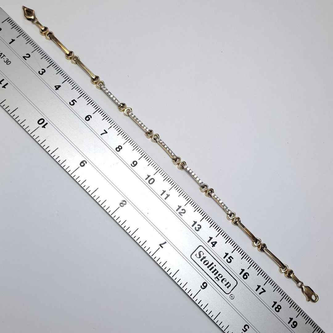 PULSERA. ORO. 14 K 7.6 GRMS (SEMINUEVO)
