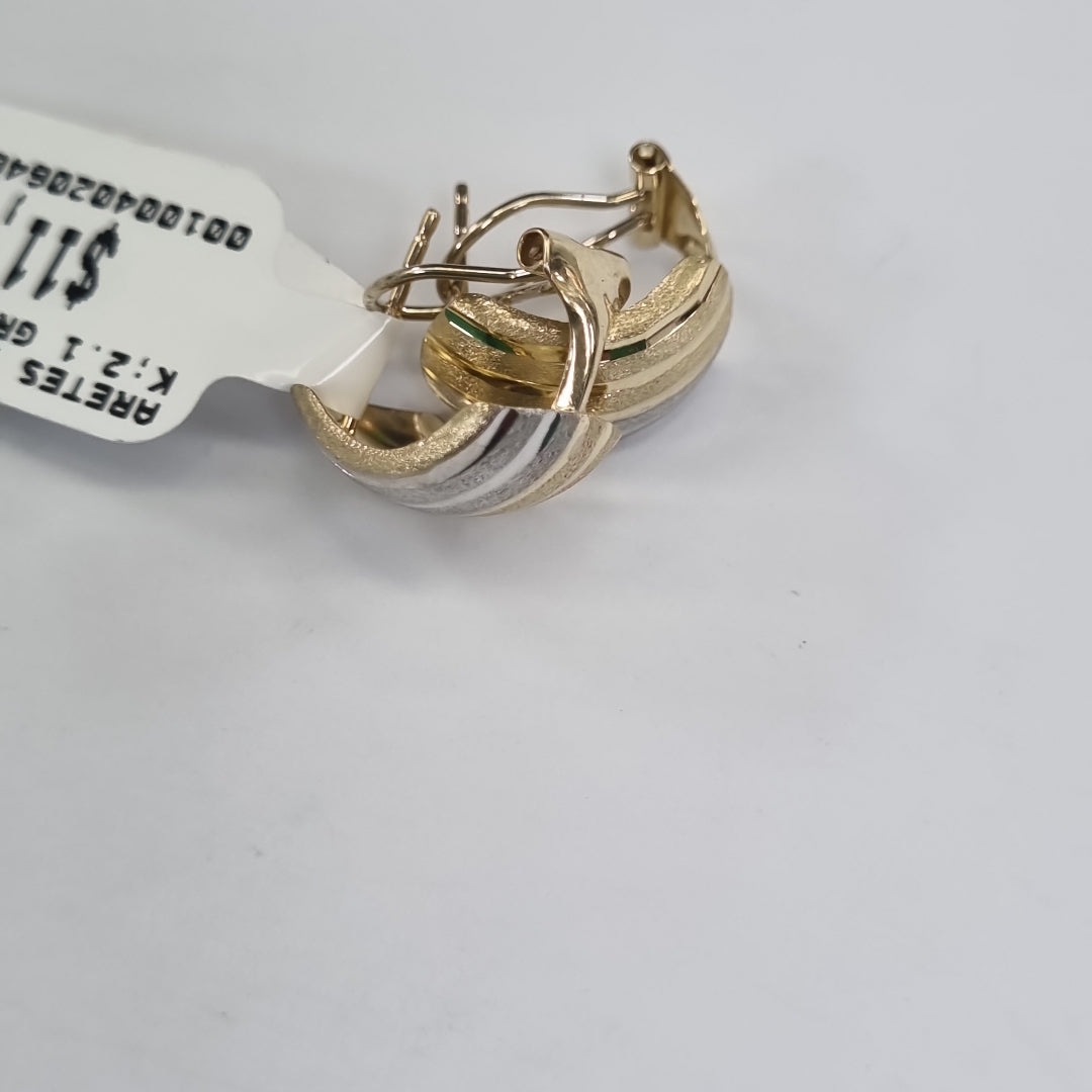 ARETES PAR. ORO. 14 K 2.1 GRMS (SEMINUEVO)