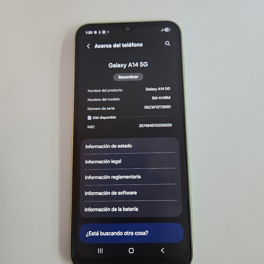 CELULAR SAMSUNG GALAXY A14 5G SM-A146M (2023) 128 GB 4 GB RAM (SEMINUEVO)