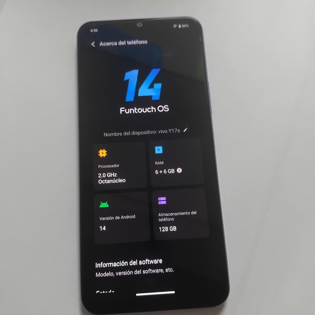 CELULAR VIVO Y17 S V2310 (2023) 128 GB 6 GB RAM (SEMINUEVO)