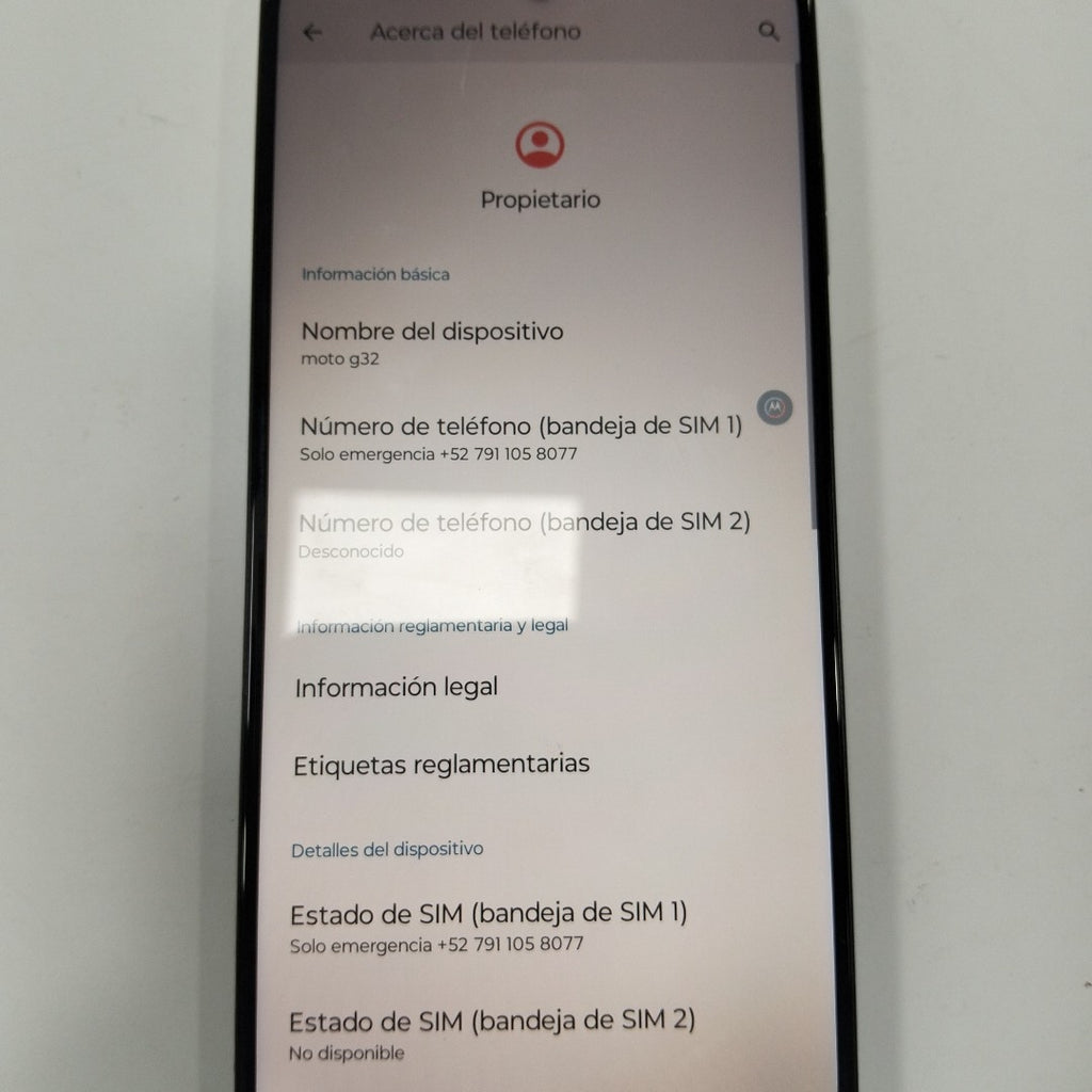CELULAR MOTOROLA MOTO G32 XT2235-1 128 GB 4 GB RAM (SEMINUEVO)