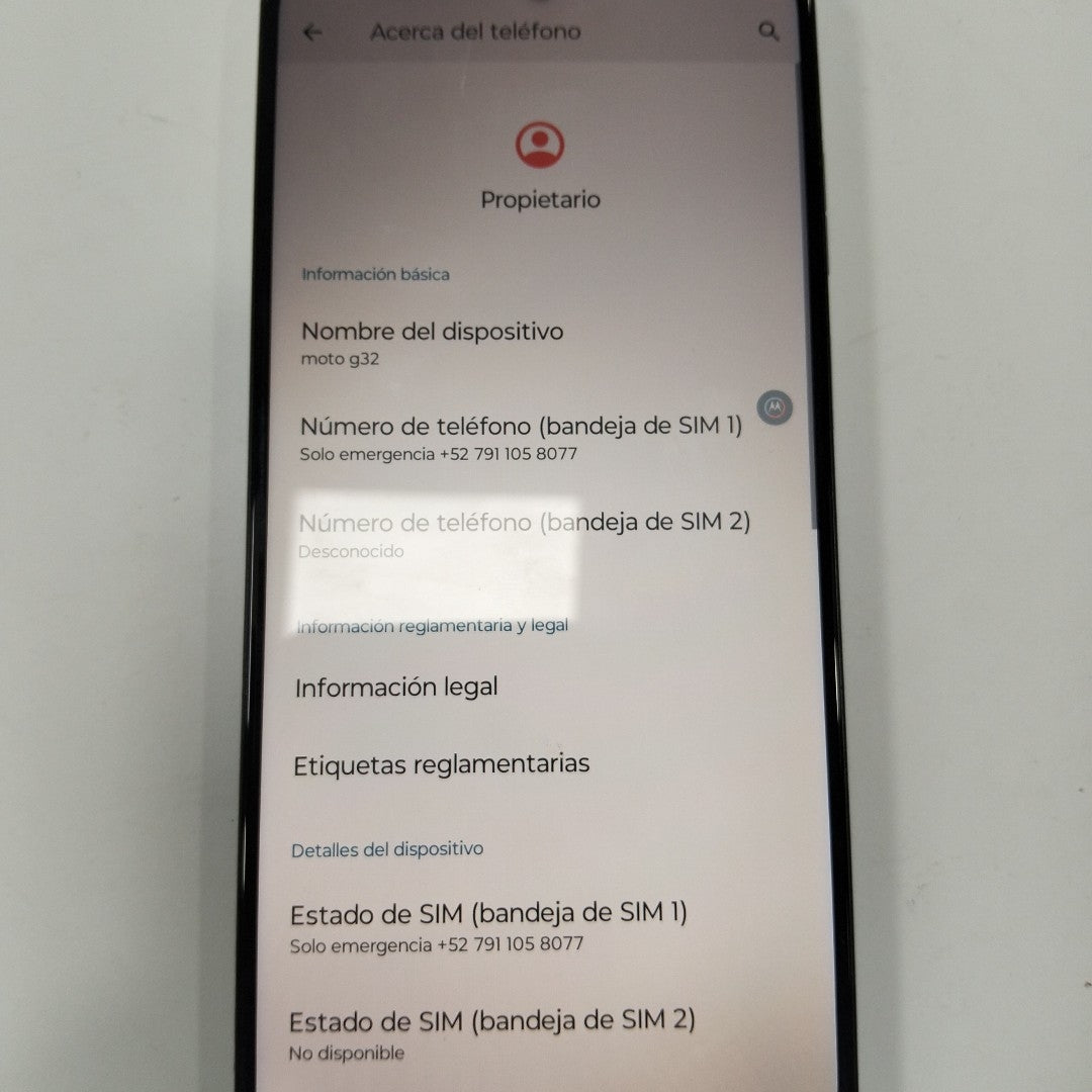 CELULAR MOTOROLA MOTO G32 XT2235-1 128 GB 4 GB RAM (SEMINUEVO)