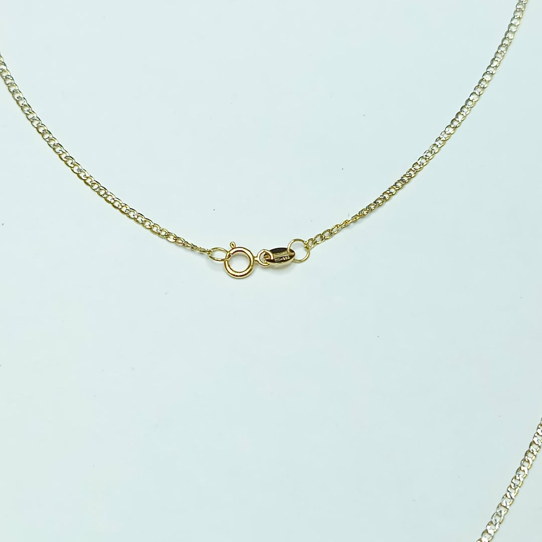 CADENAS BARBADA DIAMANTADA ORO 14K 2.2 (NUEVO)