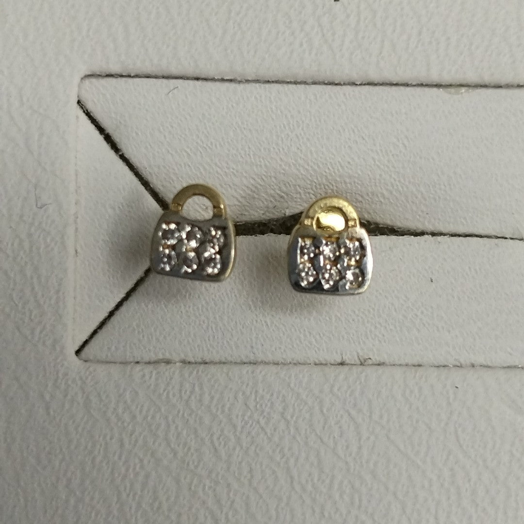 BROQUELES ORO 14K 1 (NUEVO)