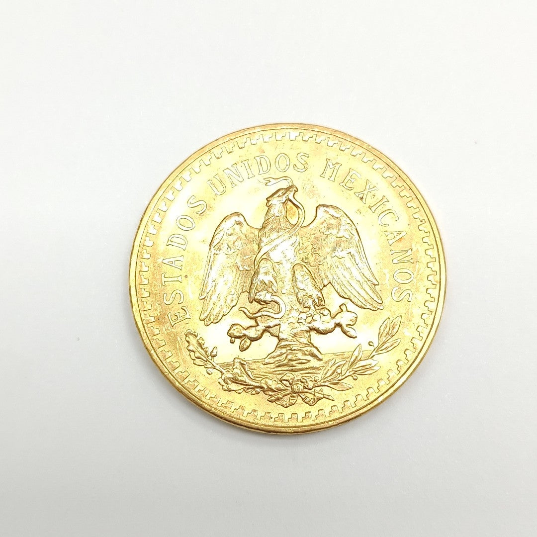 K1 41,60 GRMS 21 K IDENTIFICACIÓN MONEDA NOMINATIVA MONEDAS PESOS 50 PESOS (SEMINUEVO)