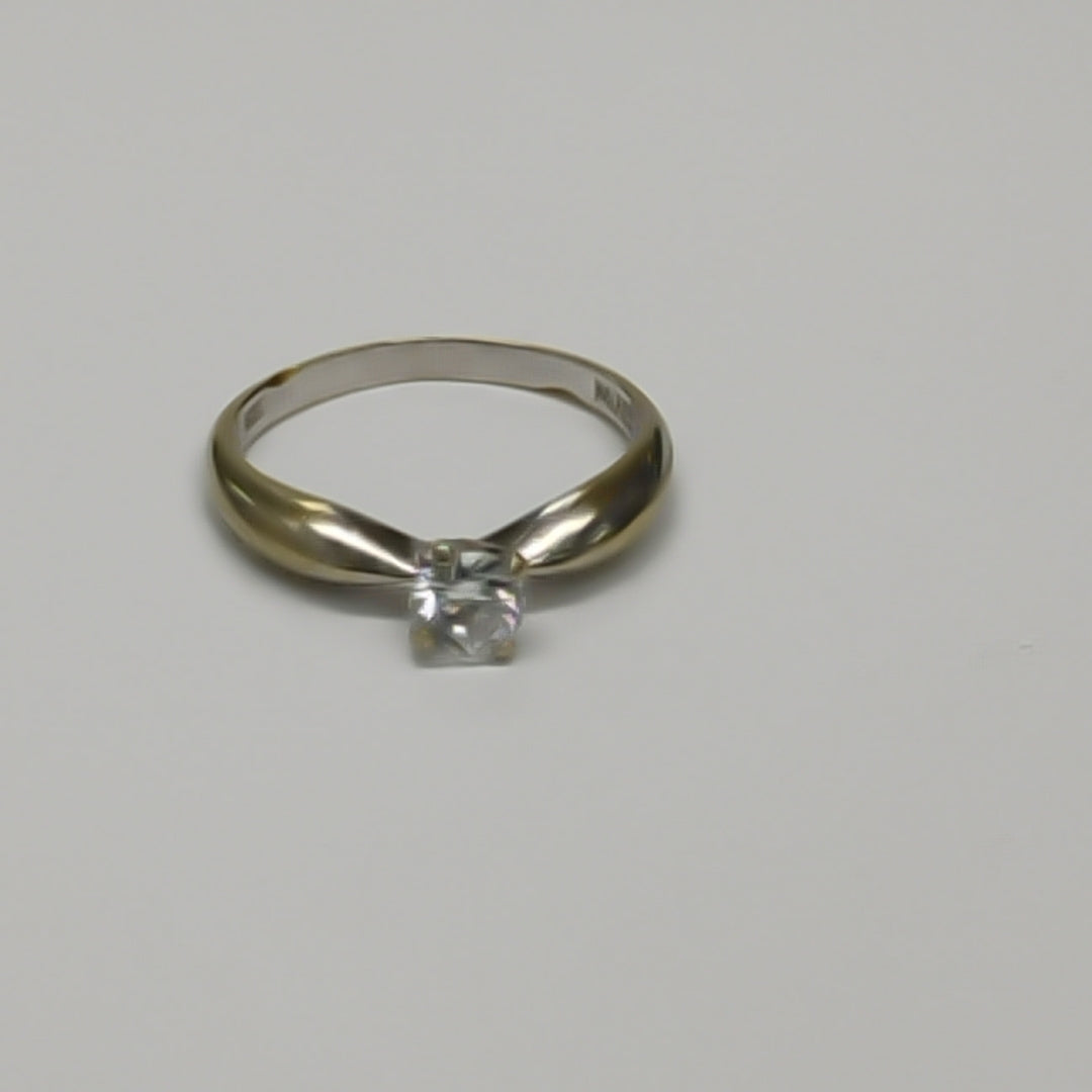 SOLITARIO ORO BLANCO 14 K 2,00 GRMS (SEMINUEVO)