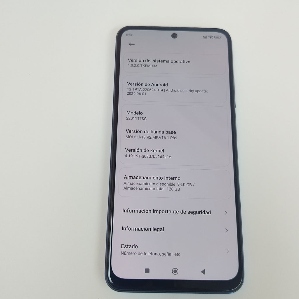 CELULAR XIAOMI REDMI NOTE 11S 2201117SG 128 GB 8 GB RAM (SEMINUEVO)