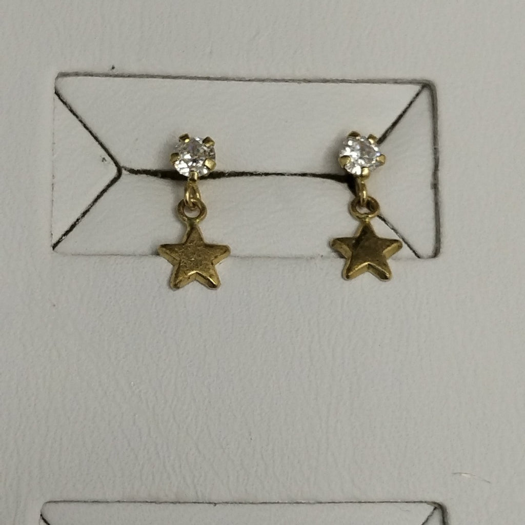 BROQUELES ORO 14K 1 GRS (NUEVO)