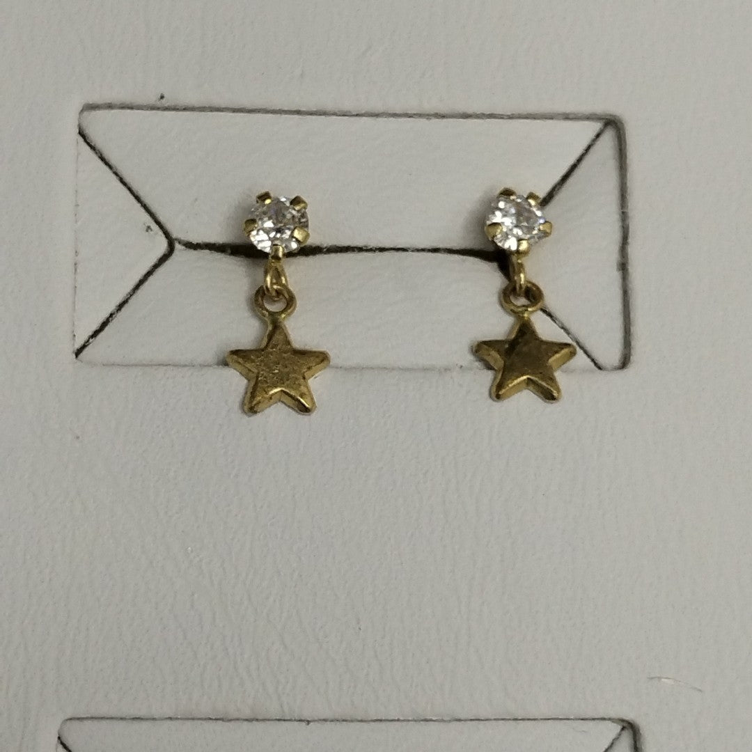 BROQUELES ORO 14K 1 GRS (NUEVO)