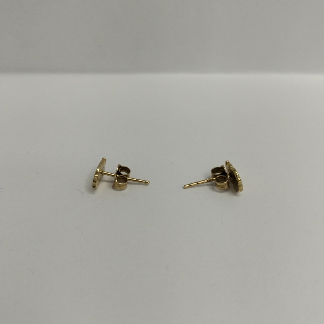 10029BRO00000B1396 FRD11 BROQUEL DE BUHO PULIDO ORO 14K 1.3GRS (NUEVO)