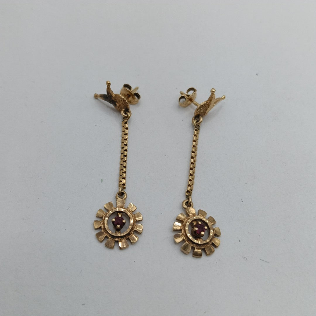 ARETES PAR ORO 10 K 4,20 GRMS (SEMINUEVO)