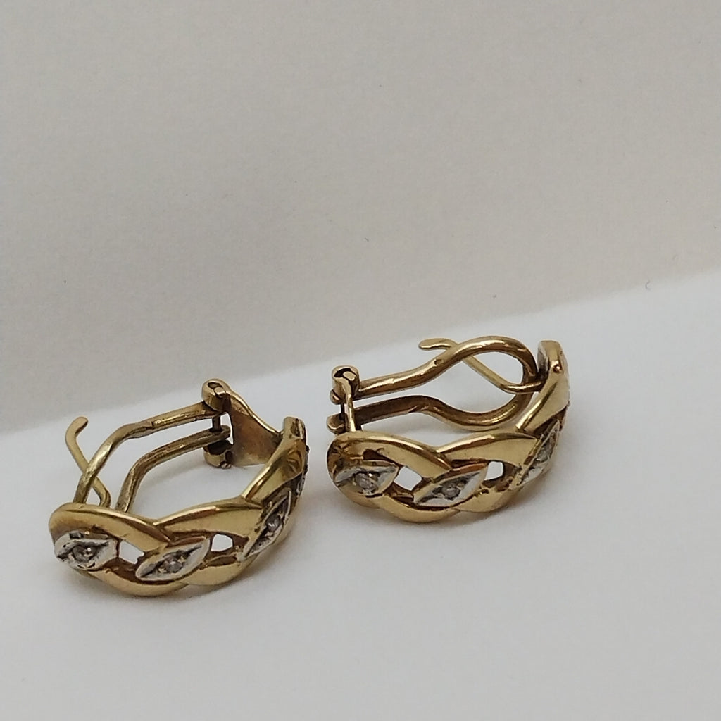 ARETES PAR ORO 14 K 7,10 GRMS (SEMINUEVO)