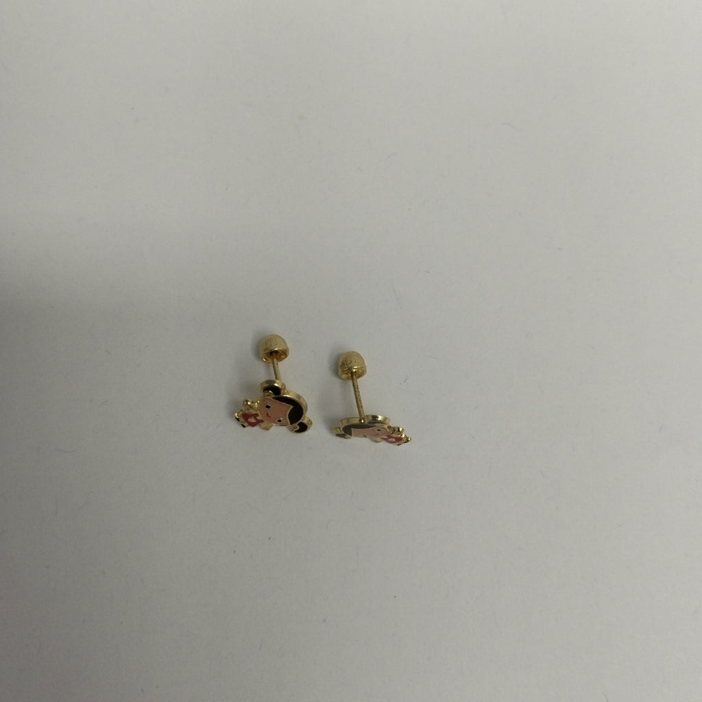 BROQUELES ORO 14K 1 (NUEVO)