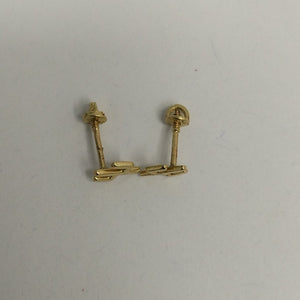 BROQUELES ORO 14K 1 (NUEVO)