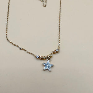 GARGANTILLA. ORO COMBINADO. 14 K 1 GRMS (SEMINUEVO)