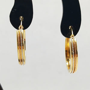 ARRACADAS PAR. ORO, ORO COMBINADO. 14 K 1.9 GRMS (SEMINUEVO)