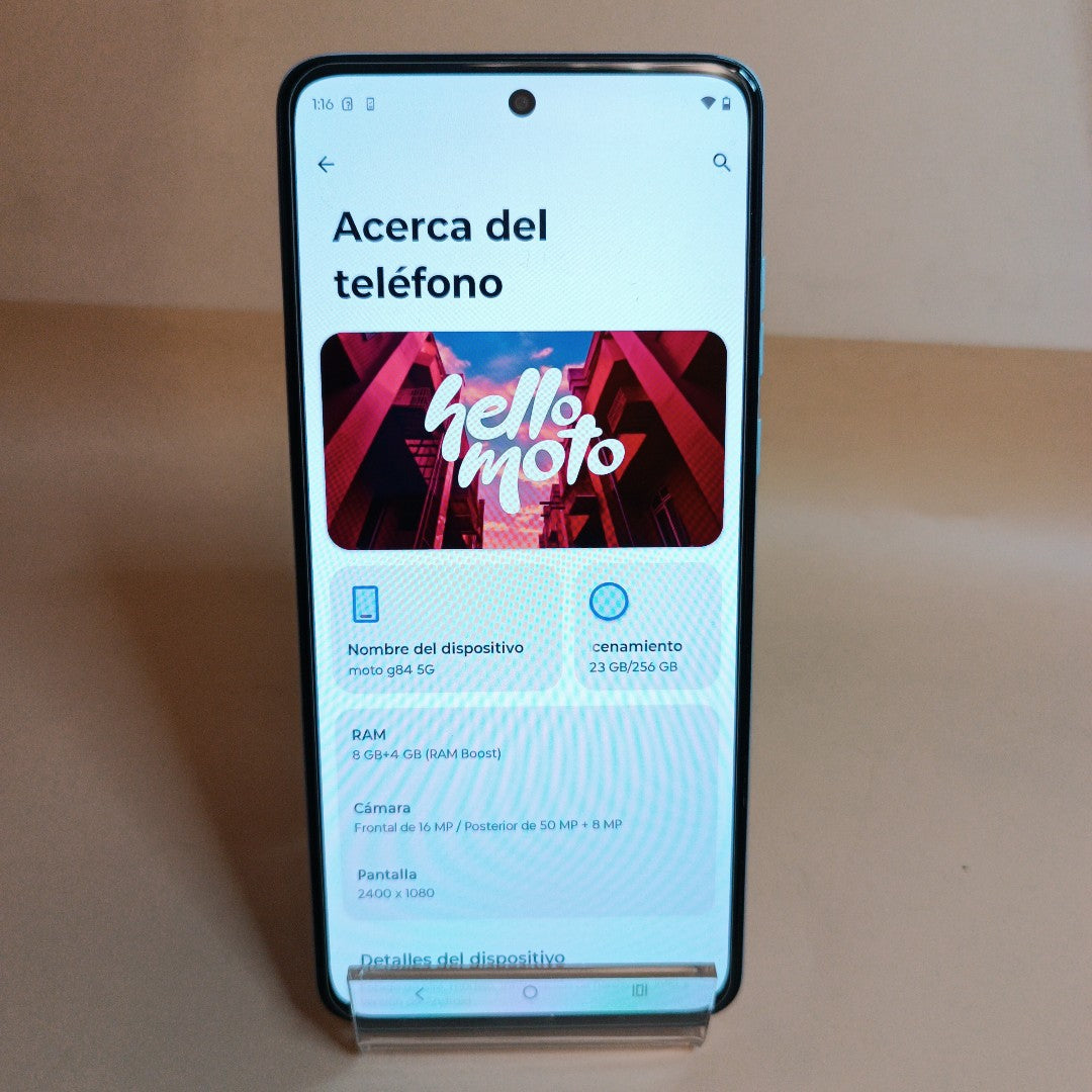 CELULAR MOTOROLA MOTO G84 XT2347-1 (2023) 256 GB 8 GB RAM (SEMINUEVO)