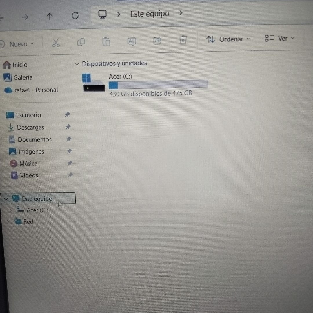 LAPTOP ACER ASPIRE 3 A315-24P-R841 (2023) 512 GB SSD 8 GB RAM (SEMINUEVO)