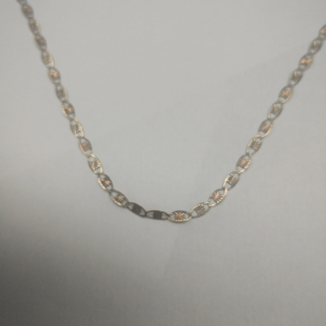 CADENA. ORO COMBINADO. 10 K 2.8 GRMS (SEMINUEVO)