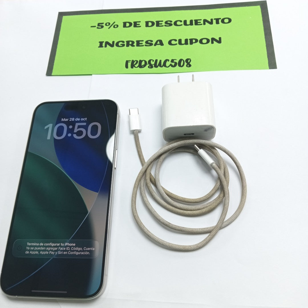 CELULAR APPLE IPHONE 15 PRO MAX A3105 (2023) 256 GB 8 GB RAM (SEMINUEVO)