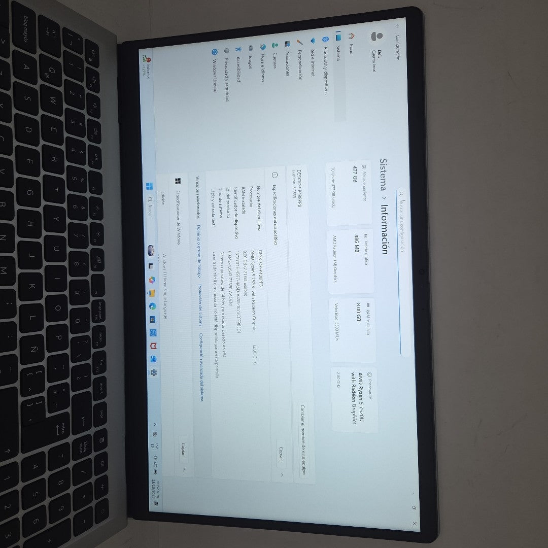 LAPTOP DELL INSPIRON 15 3535 (2025) 512 GB SSD 8 GB RAM (SEMINUEVO)