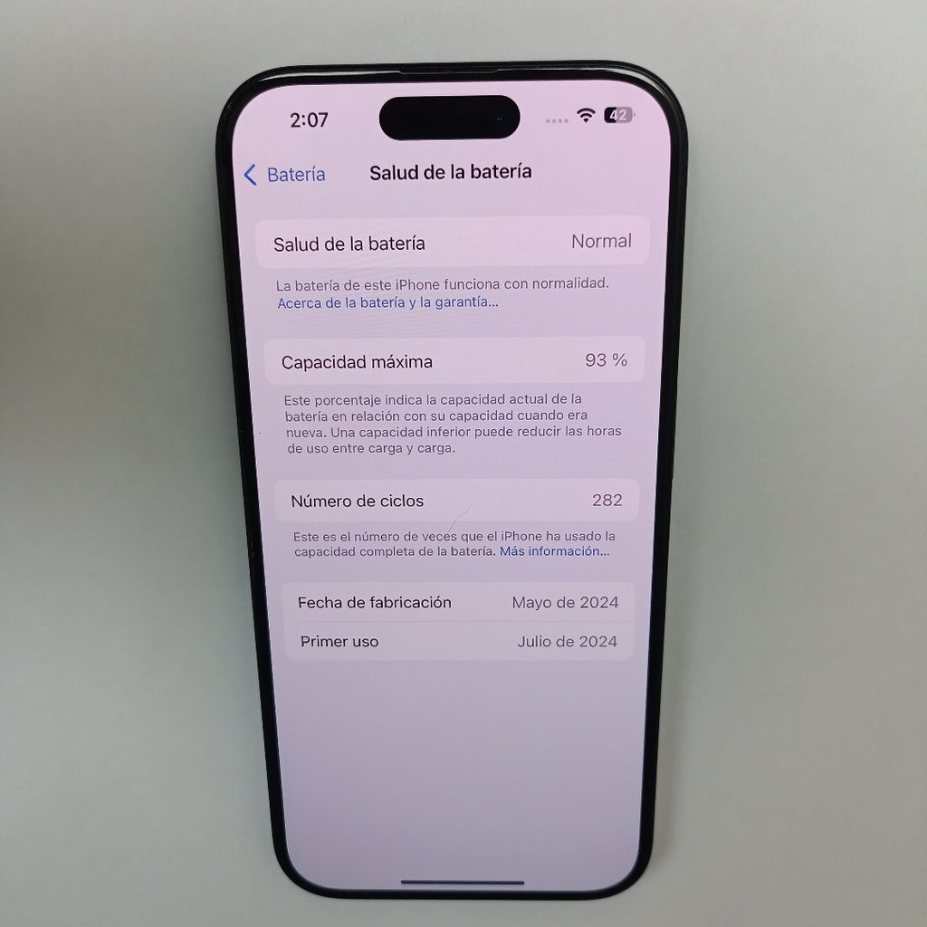 CELULAR APPLE IPHONE 15 PRO A2848 (2023) 128 GB 8 GB RAM (SEMINUEVO)