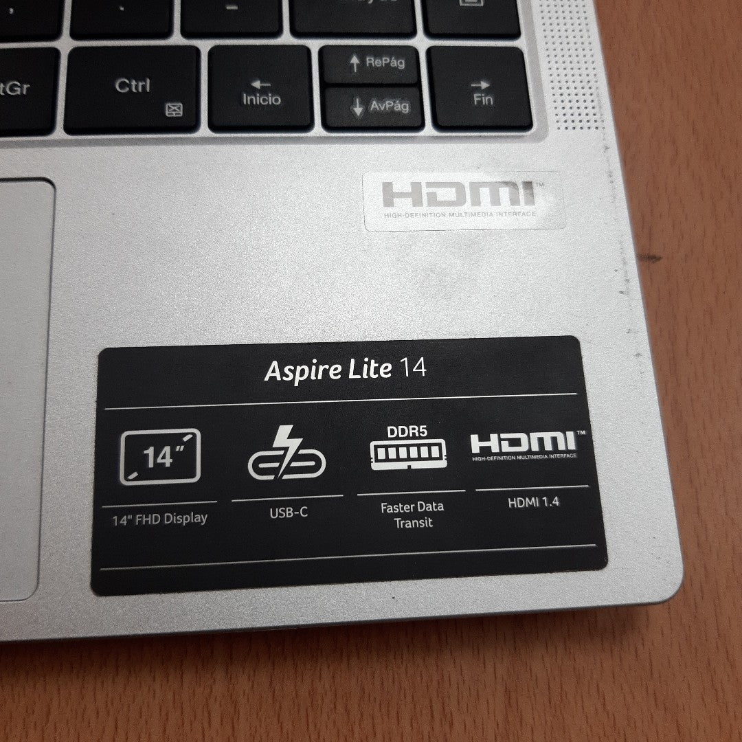 LAPTOP ACER ASPIRE LITE 14 AL14-31P-353Y (2023) 512 GB SSD 8 GB RAM (SEMINUEVO)