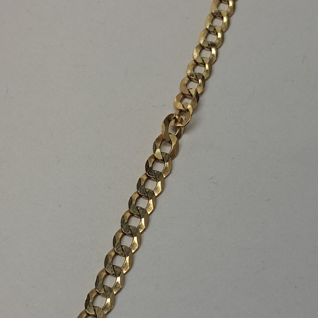 CADENAS BARBADA AMARILLA ORO 14K 7.5 (NUEVO)