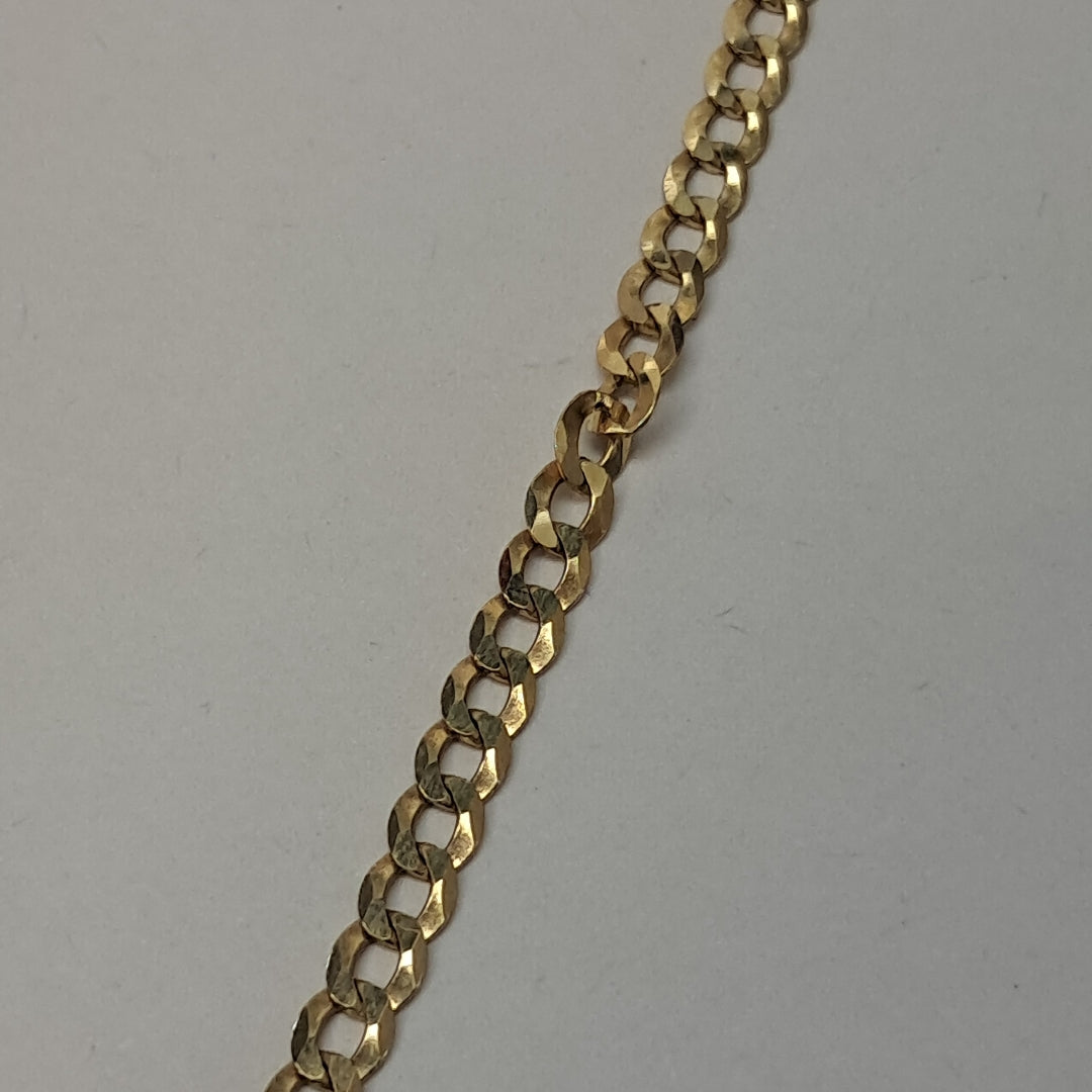 CADENAS BARBADA AMARILLA ORO 14K 7.5 (NUEVO)