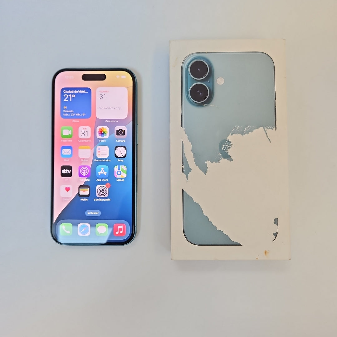 CELULAR APPLE IPHONE 16 A3286 (2024) 128 GB 8 GB RAM (SEMINUEVO)