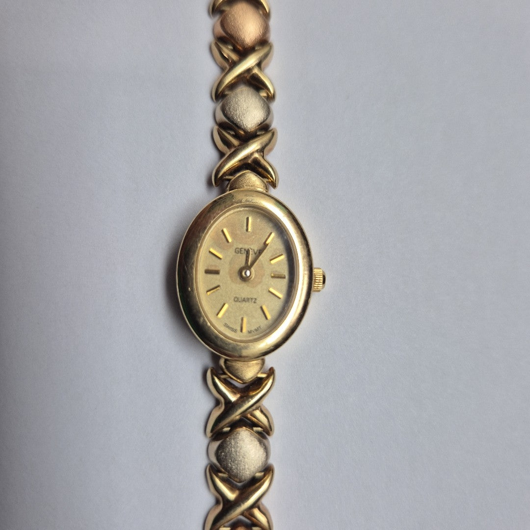 RELOJ CAJA Y PULSO ORO. ORO. 14 K 19.1 GRMS (SEMINUEVO)
