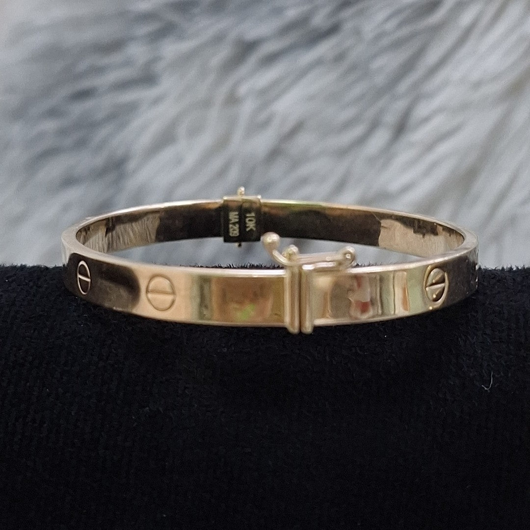 PULSERA RIGIDA ORO 10 K 5,50 GRMS (SEMINUEVO)