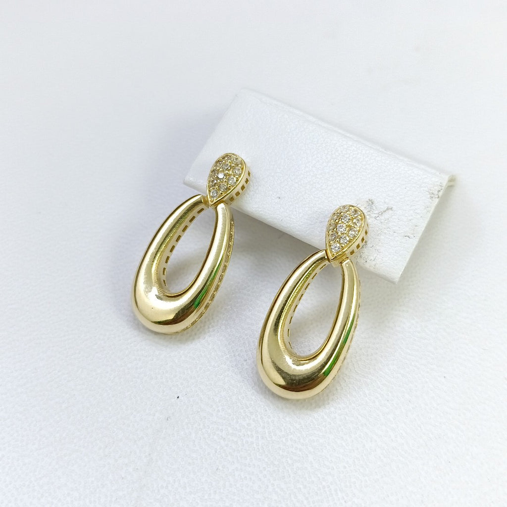 BROQUELES ORO 14K 4.3 (NUEVO)