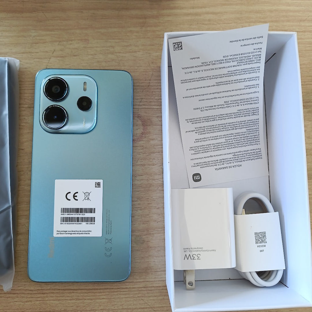 CELULAR XIAOMI REDMI NOTE 14 24117RN76L (2025) 256 GB 8 GB RAM (SEMINUEVO)