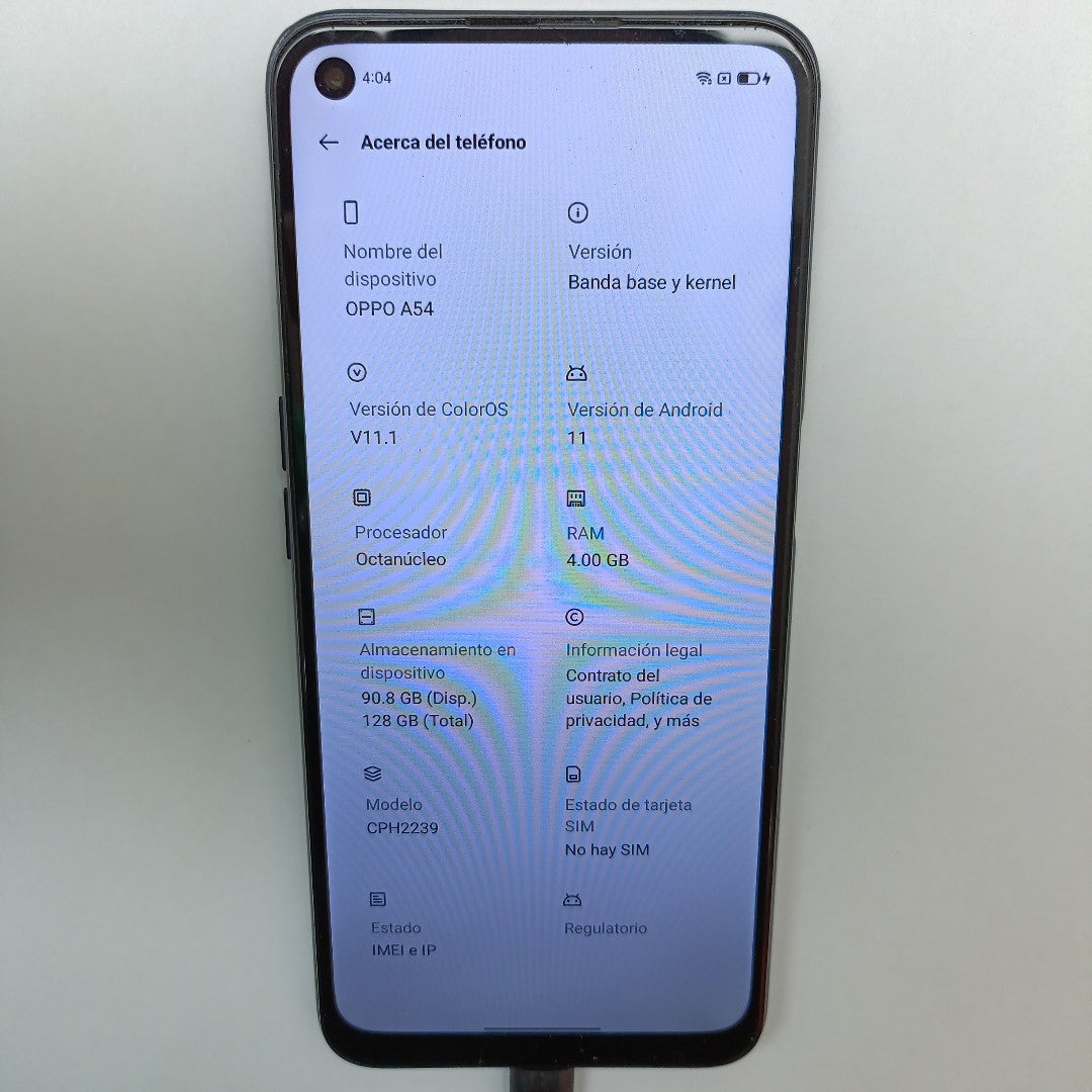 CELULAR OTRAS MARCAS OTROS MODELOS 128 GB 4 GB RAM (SEMINUEVO)