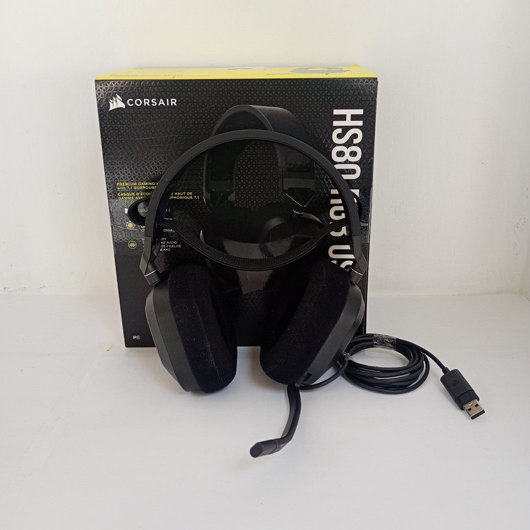 AUDIFONOS CORSAIR HS80 RGB INALAMBRICO OVER EAR (SEMINUEVO)