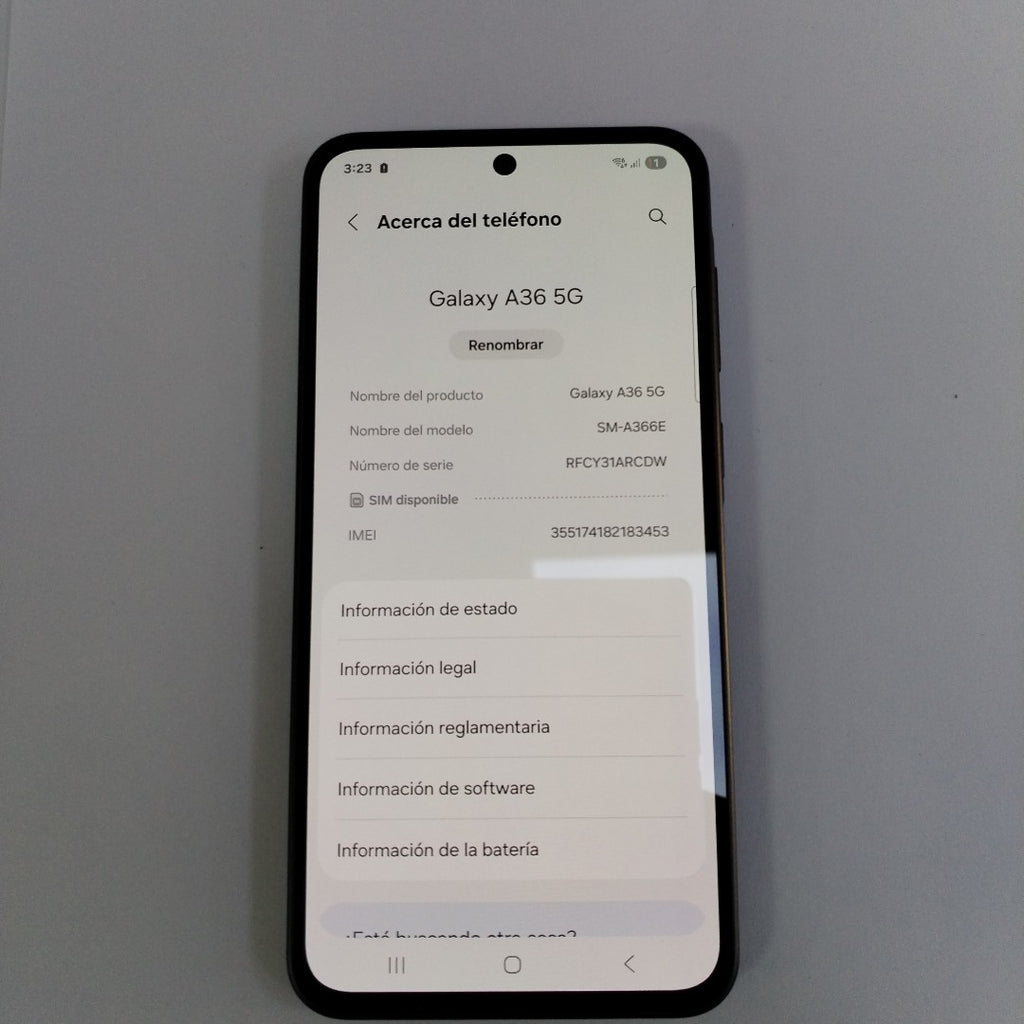 CELULAR SAMSUNG GALAXY A36 5G SM-A366E (2025) 128 GB 6 GB RAM (SEMINUEVO)