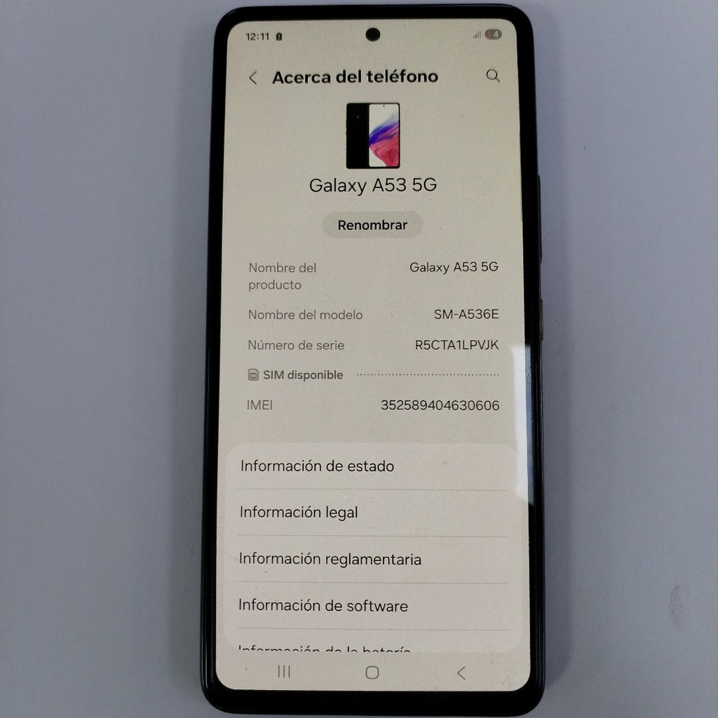 CELULAR SAMSUNG GALAXY A53 5G SM-A536E 128 GB 8 GB RAM (SEMINUEVO)