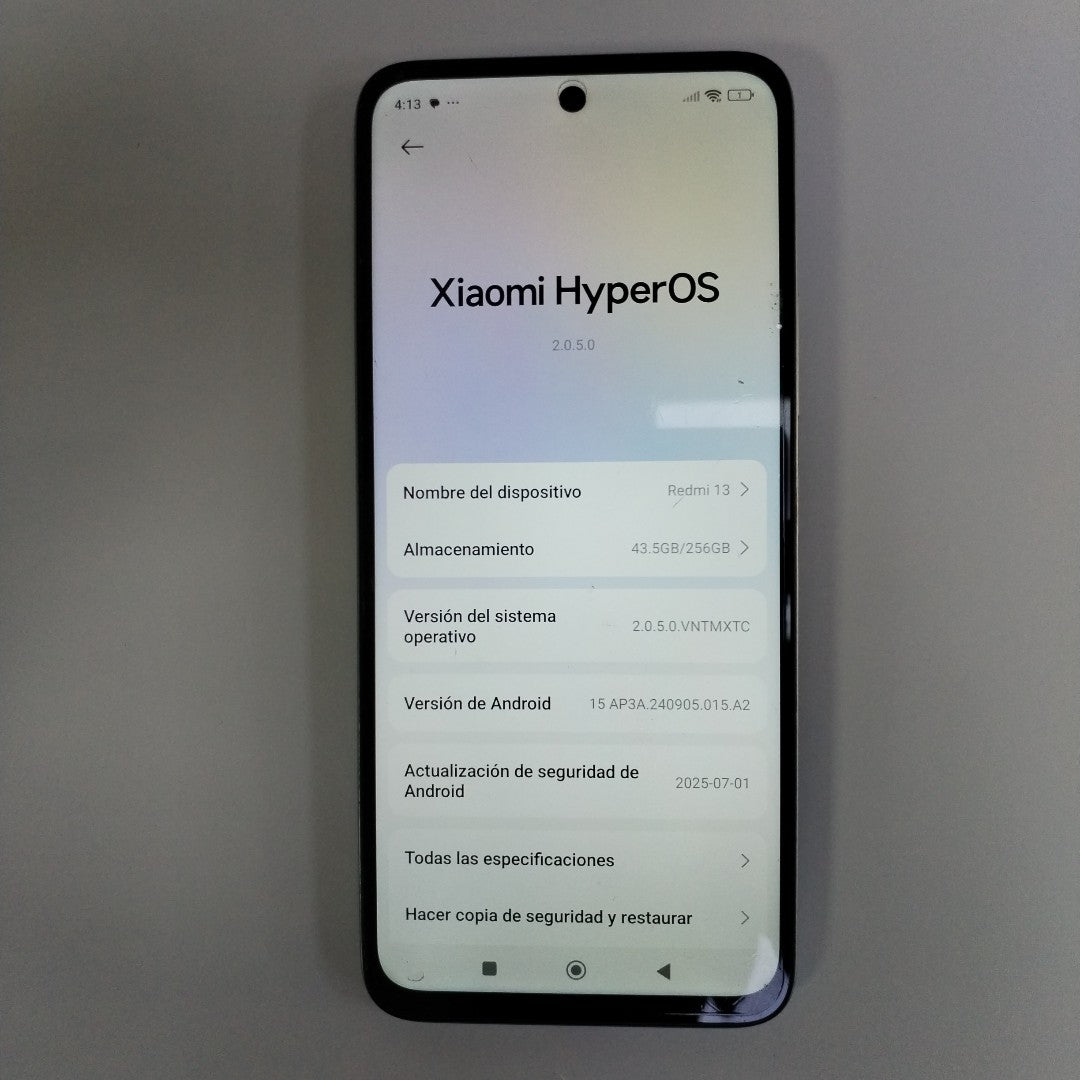 CELULAR XIAOMI REDMI 13 24049RN28L (2024) 256 GB 8 GB RAM (SEMINUEVO)