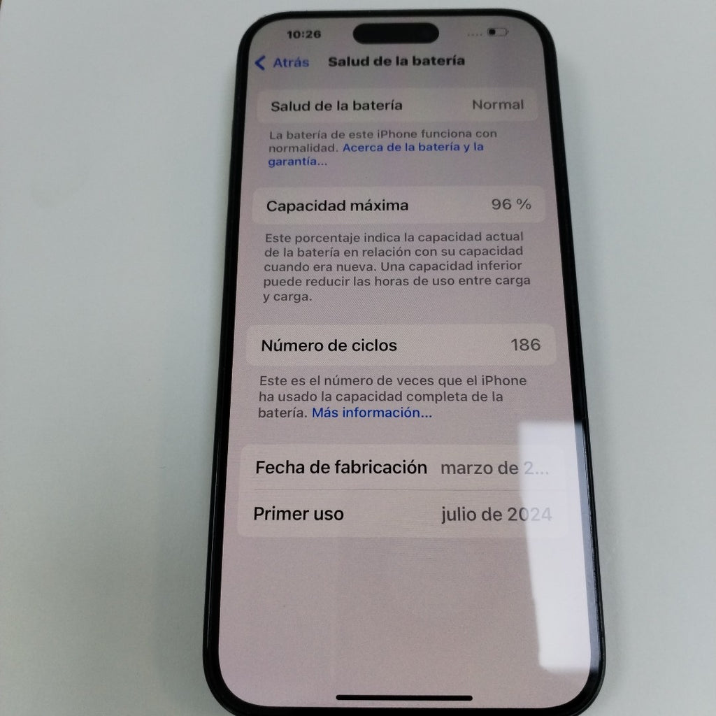 CELULAR APPLE IPHONE 15 PRO MAX A3105 (2023) 256 GB 8 GB RAM (SEMINUEVO)