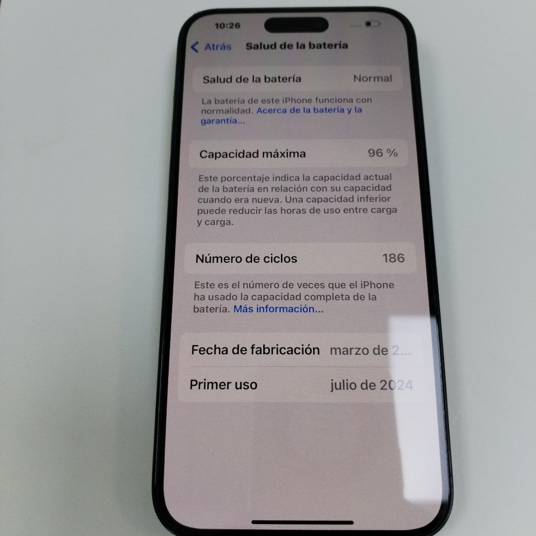 CELULAR APPLE IPHONE 15 PRO MAX A3105 (2023) 256 GB 8 GB RAM (SEMINUEVO)