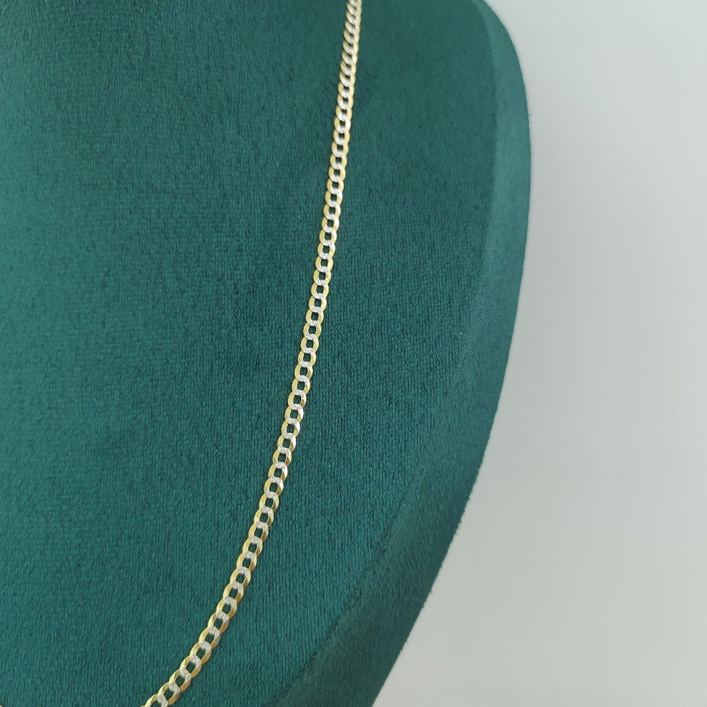 CADENAS BARBADA DIAMANTADA ORO 14K 6.5 (NUEVO)