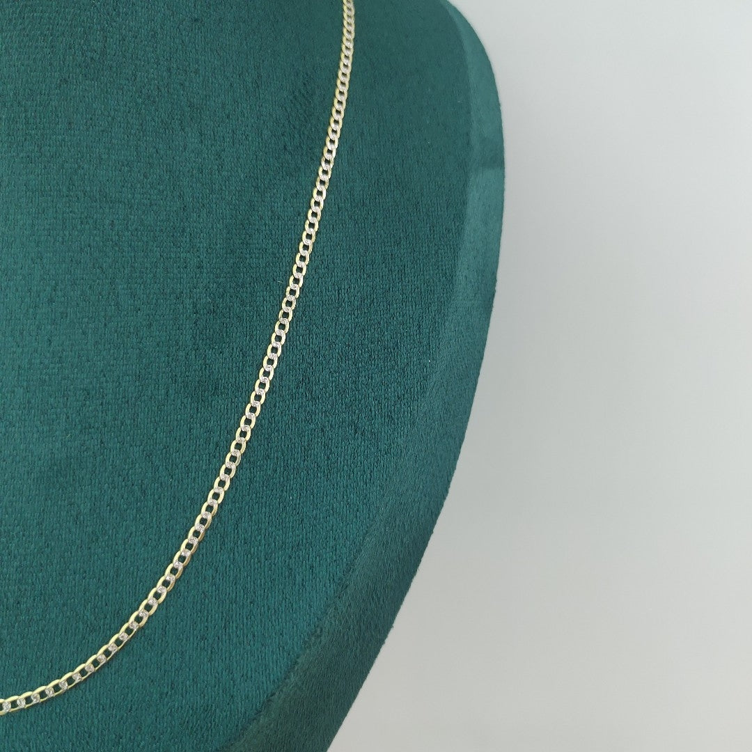 CADENAS BARBADA DIAMANTADA ORO 14K 4.3 (NUEVO)