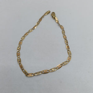 PULSERA. ORO, ORO COMBINADO. 10 K 2.3 GRMS (SEMINUEVO)