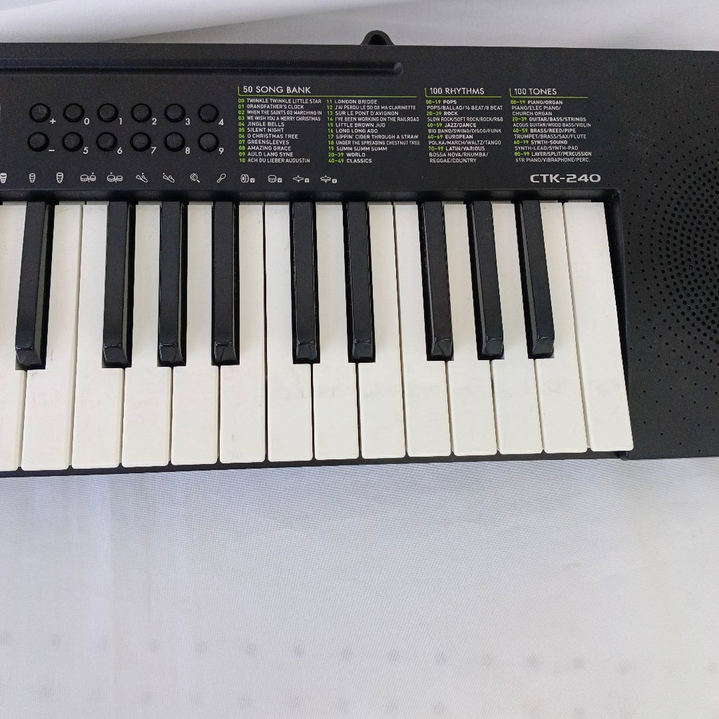 TECLADO CASIO CTK-240 49 TECLAS PANTALLA LCD