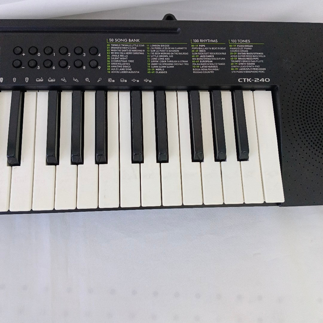 TECLADO CASIO CTK-240 49 TECLAS PANTALLA LCD