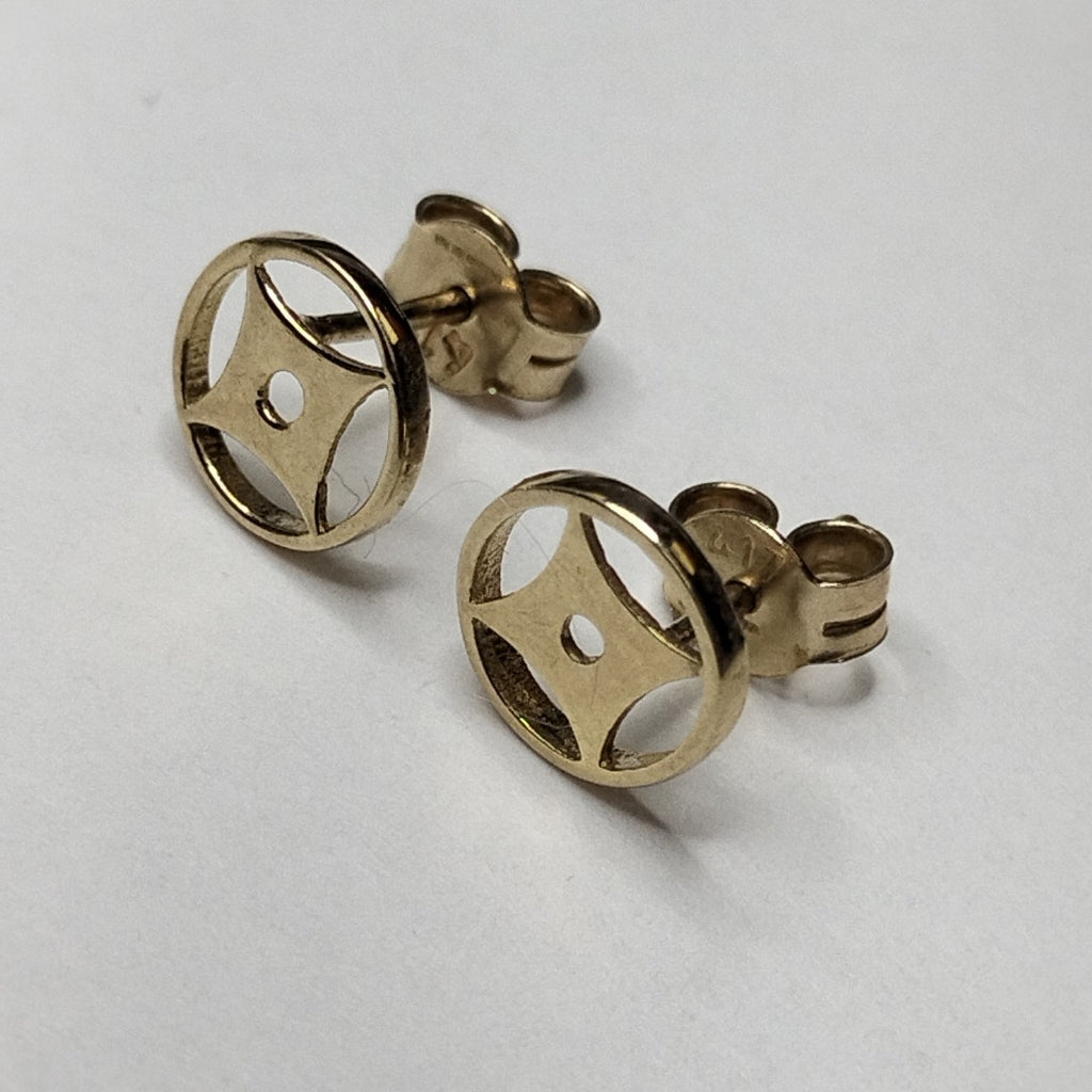 BROQUELES ORO 10K 1 (NUEVO)