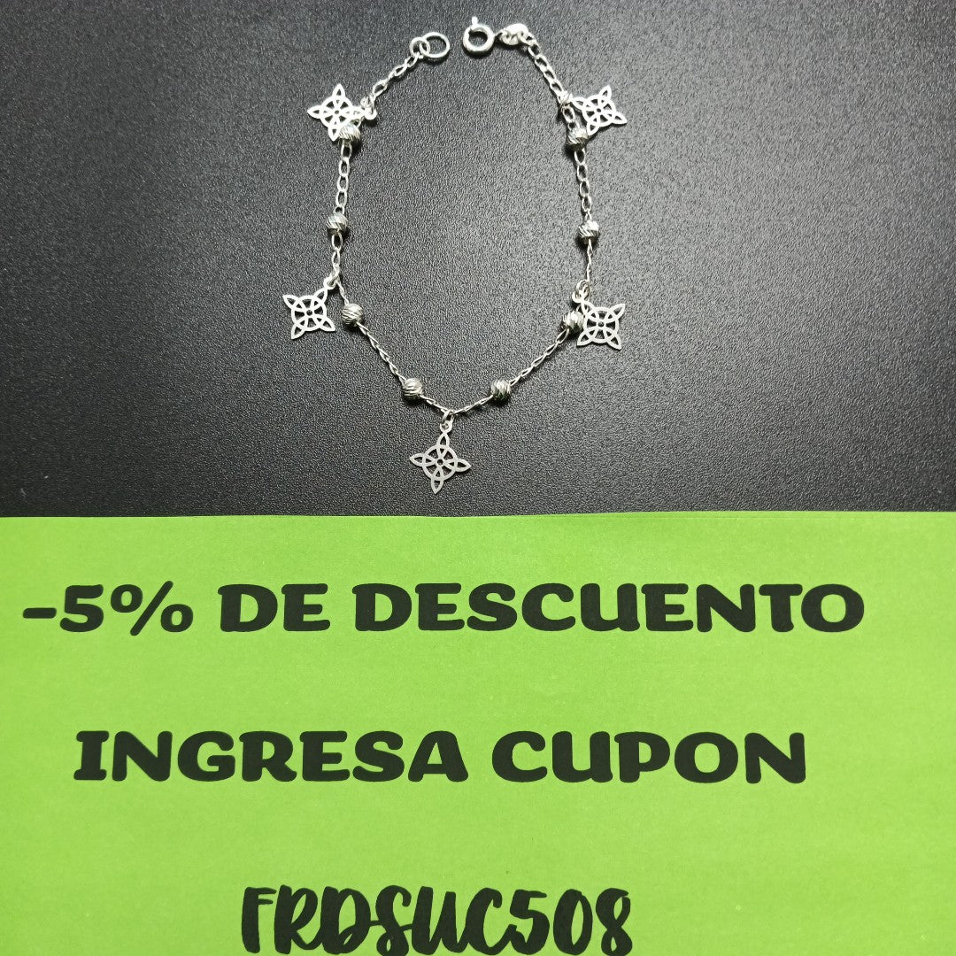 PULSERA ESPECIAL PLATA .925 3.2G (NUEVO)